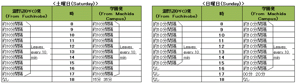 Schoolbus timetable F